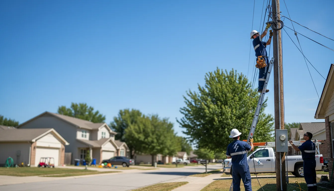 Residential electrician providing installation services in Henryville, PA